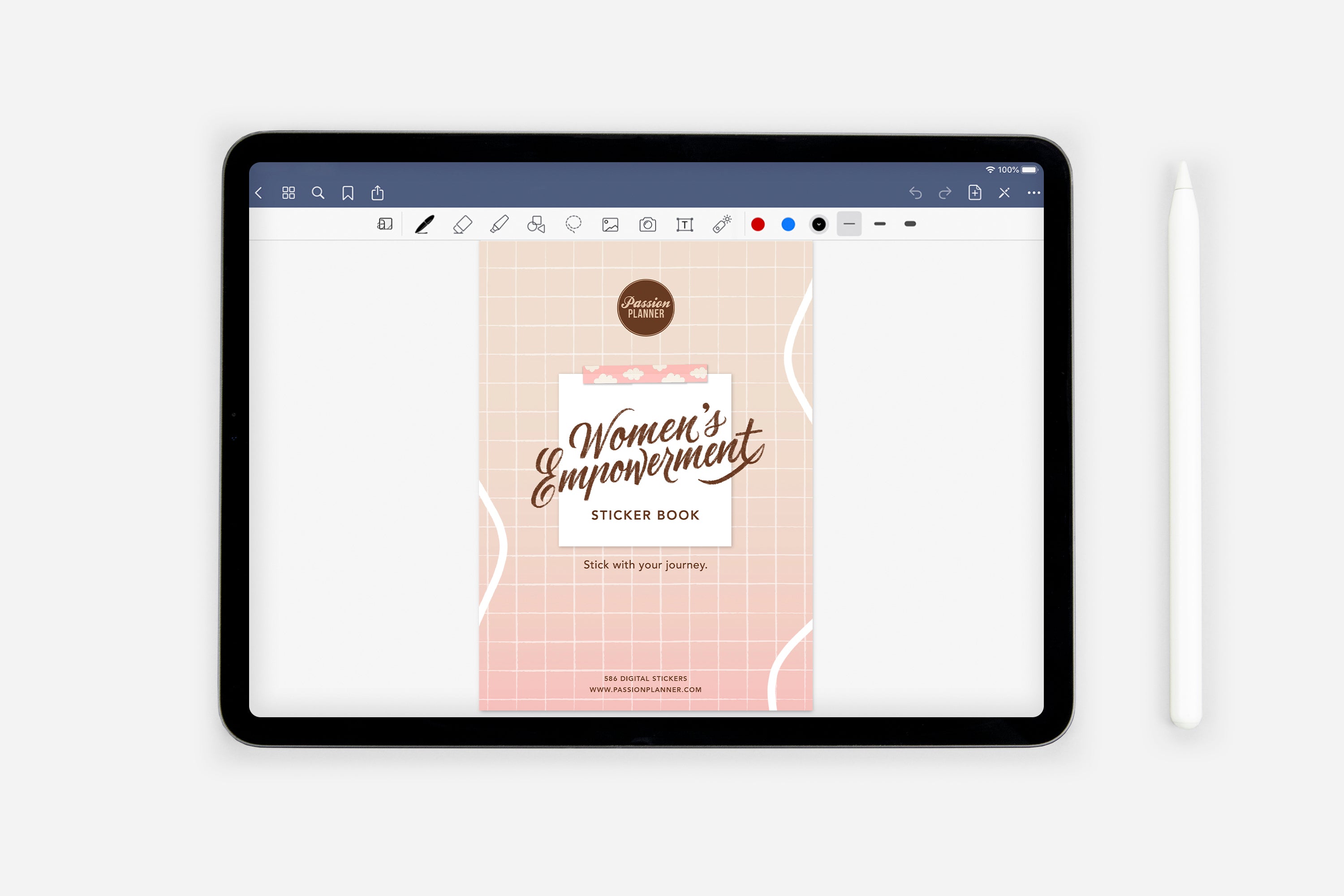 Digital Women's Empowerment Sticker Book - Passion Planner