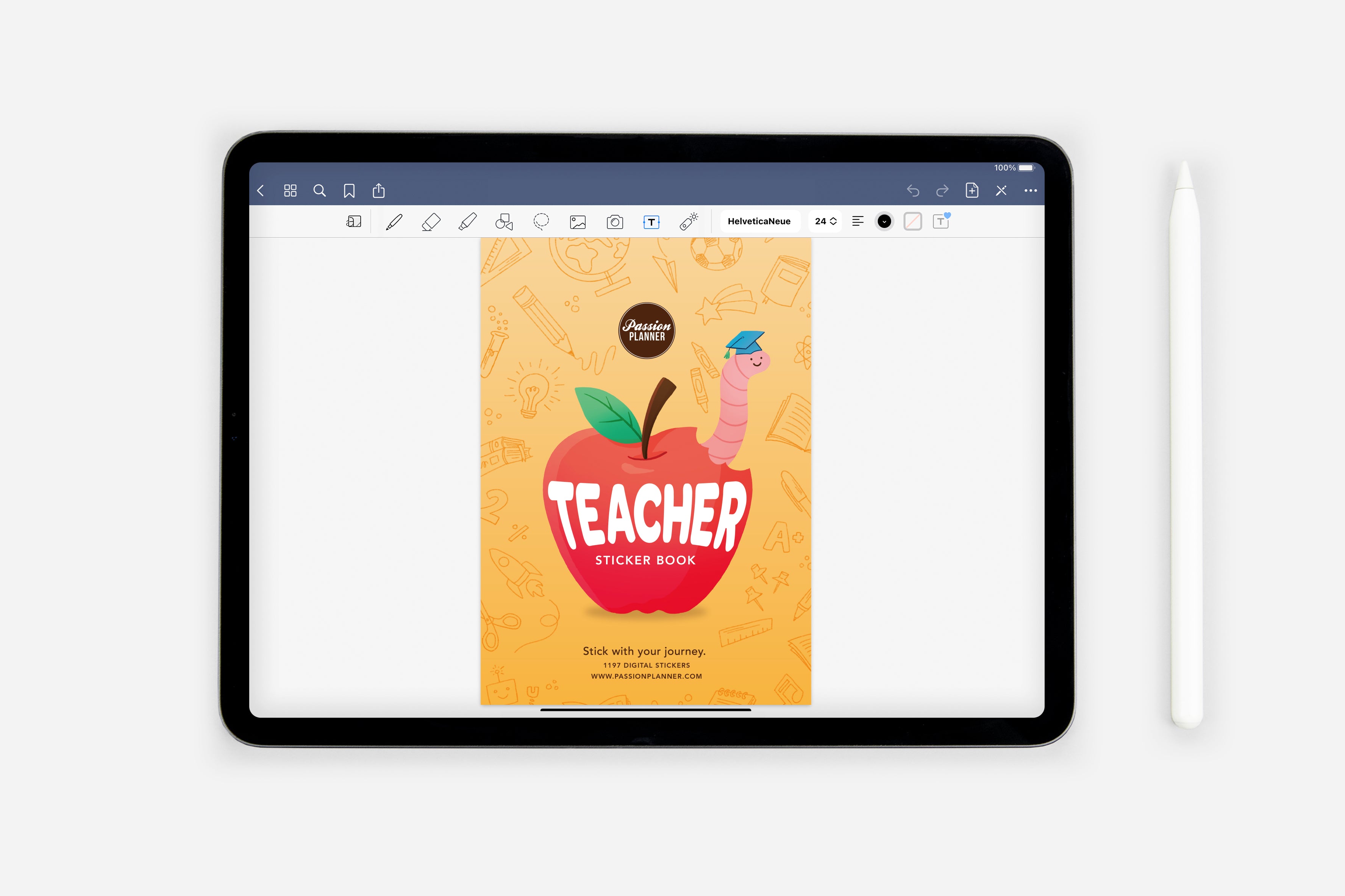 Digital Teacher Sticker Book - Passion Planner