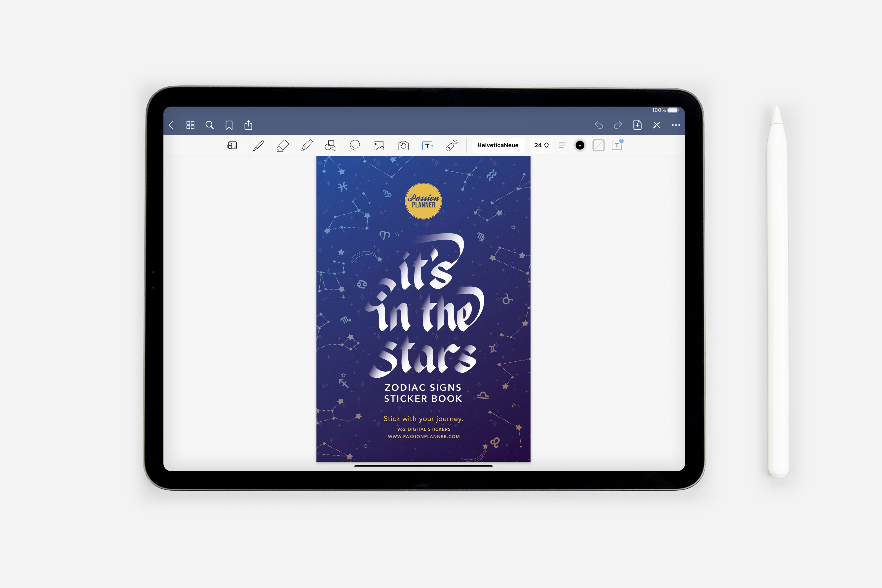 Digital It's in the Stars - Zodiac Signs Sticker Book - Passion Planner