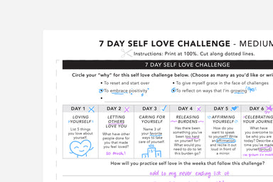 7 Day Self Love Challenge - Passion Planner