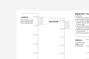 Monthly Tabs Guide | Free Printable | Passion Planner Monthly Tabs Guide | Free Printable | Passion Planner