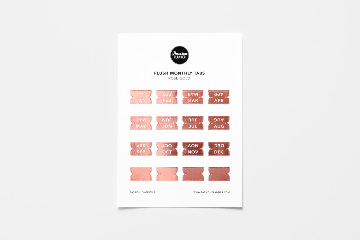 Flush Monthly Tabs - Passion Planner