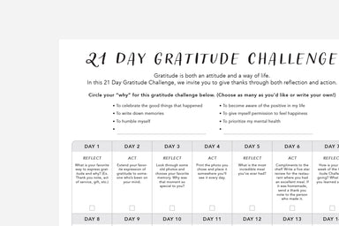 Gratitude Challenge - Passion Planner