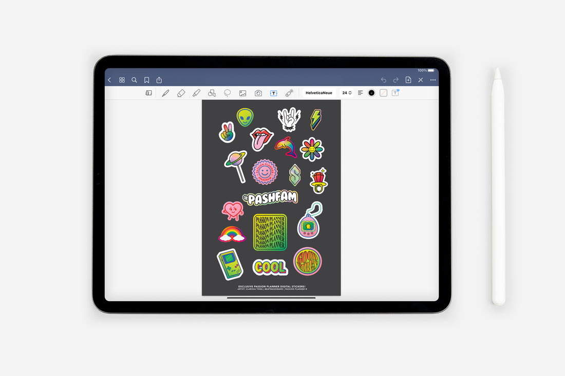 DIY Composition Cover Sticker Pack - Passion Planner