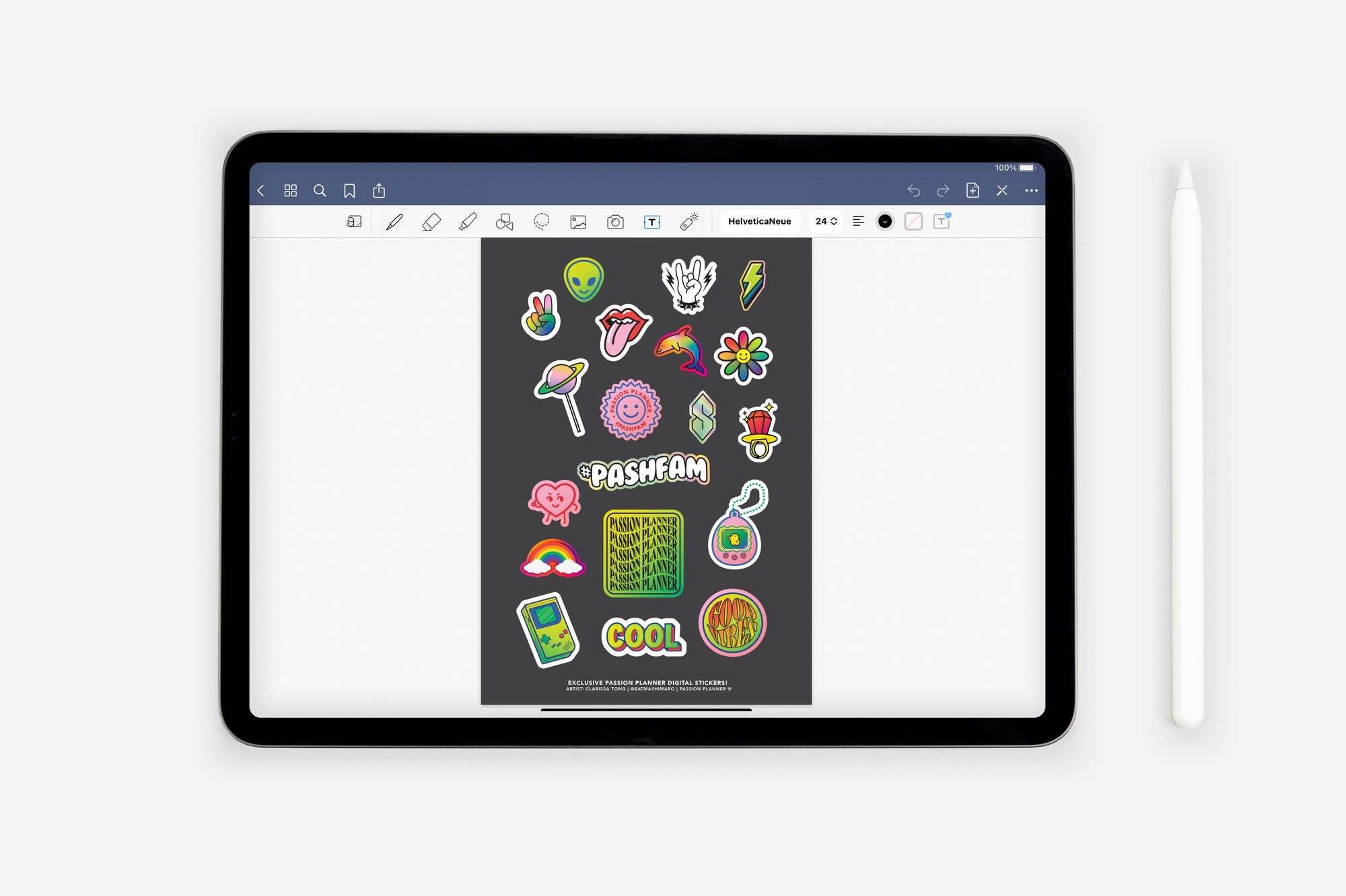 DIY Composition Cover Sticker Pack - Passion Planner