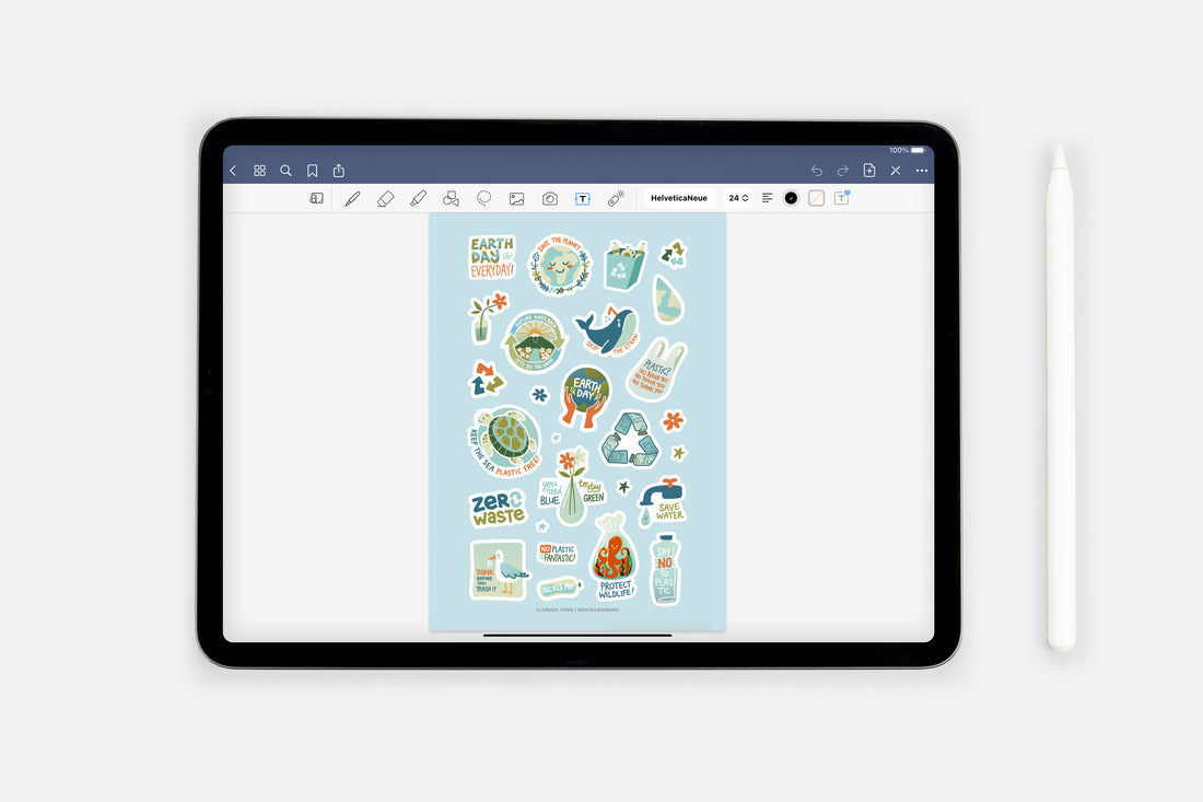 Digital Plan It for the Planet Sticker Pack