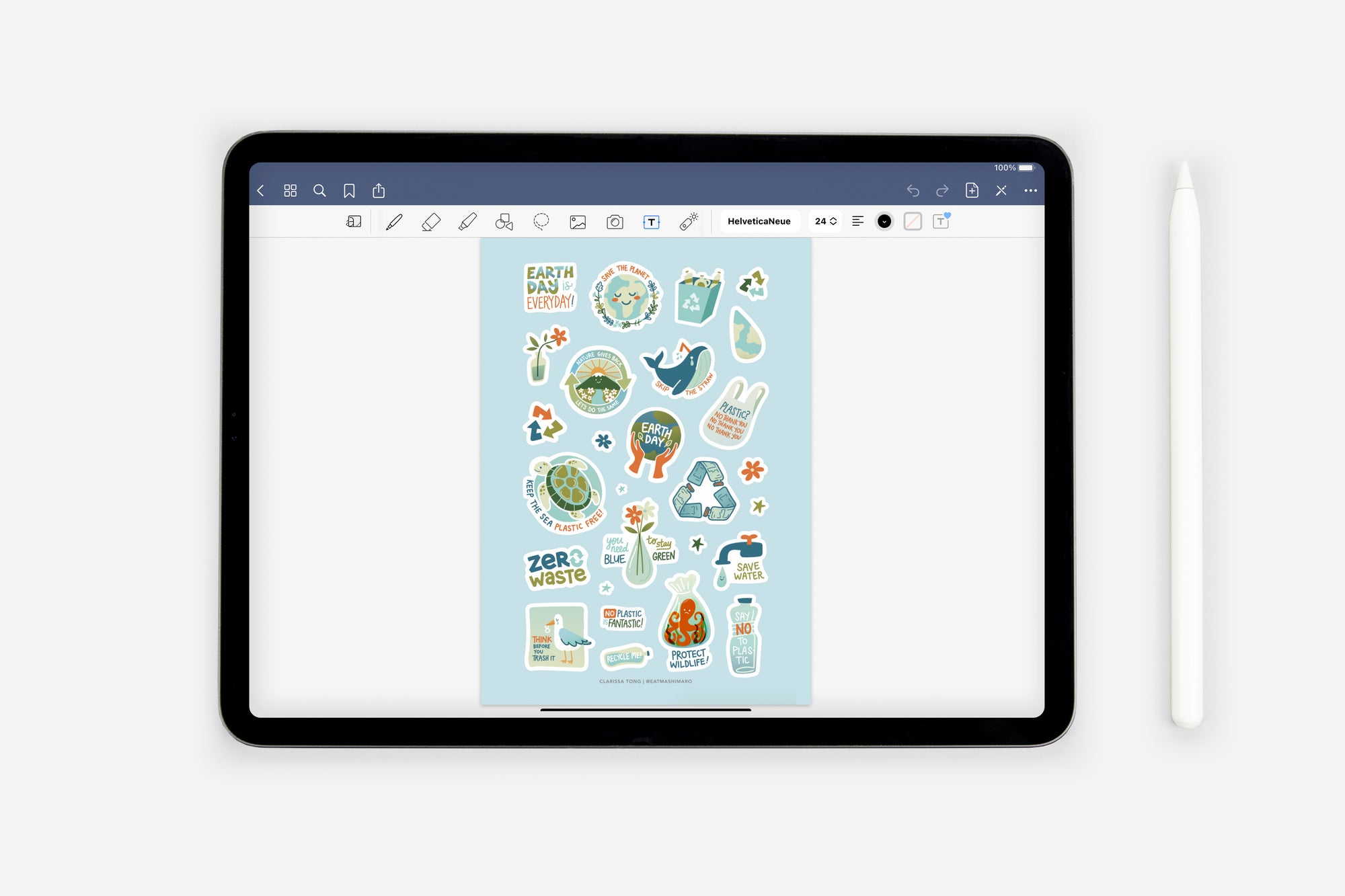Digital Plan It for the Planet Sticker Pack