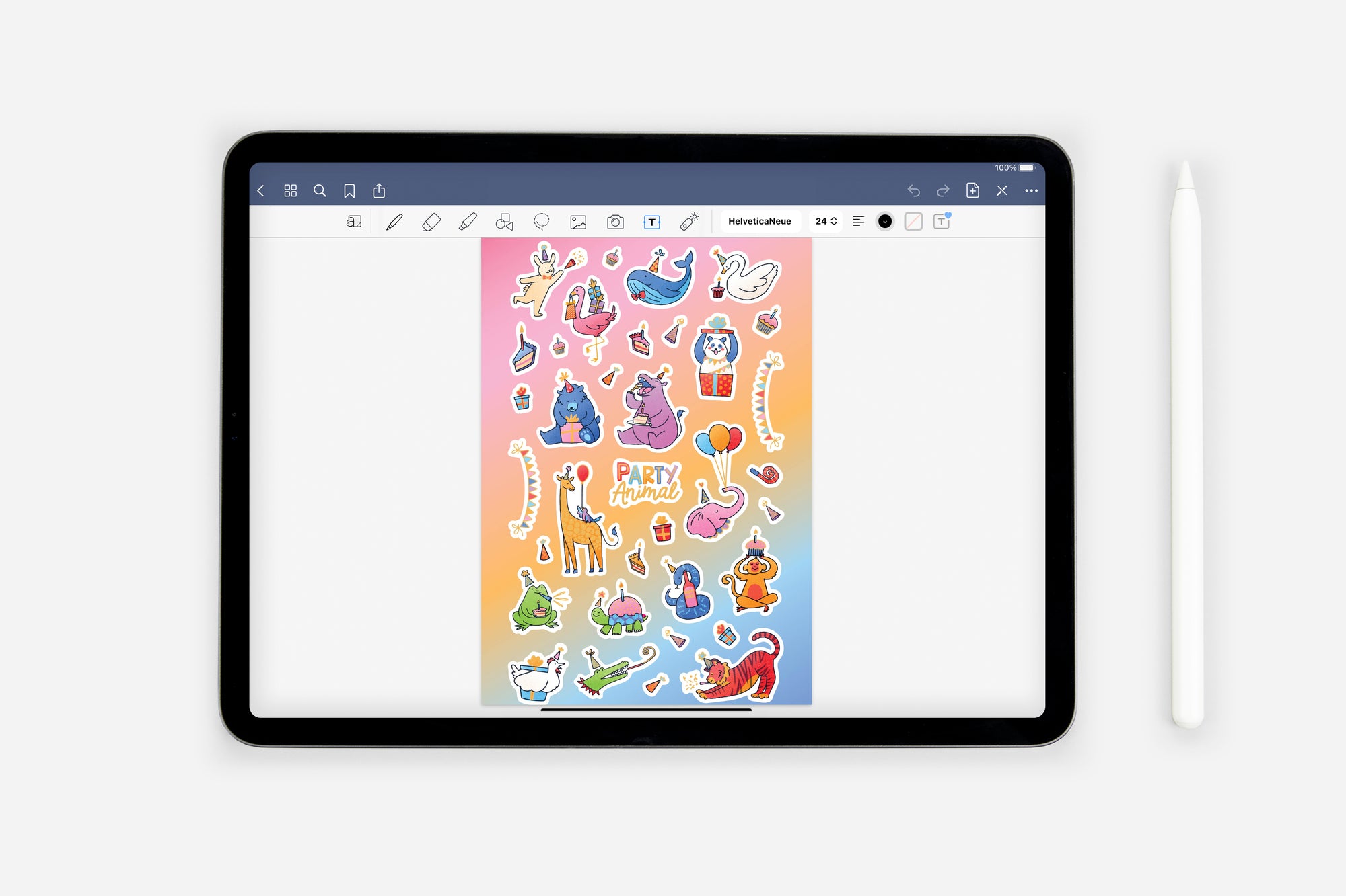 Digital Let's Celebrate! Sticker Book