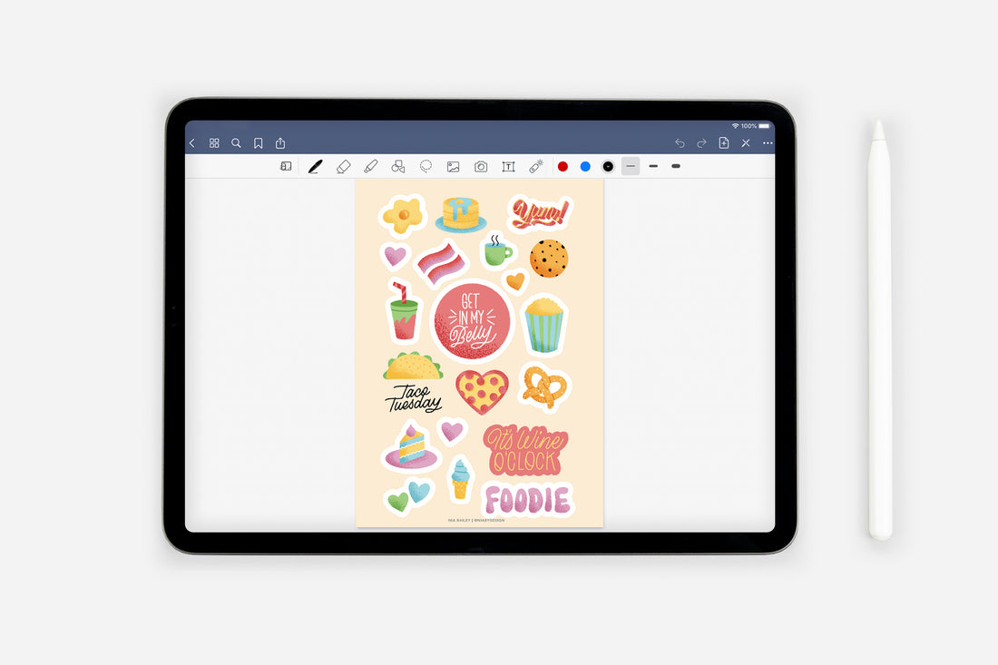 Digital Just Start Sticker Book - Passion Planner