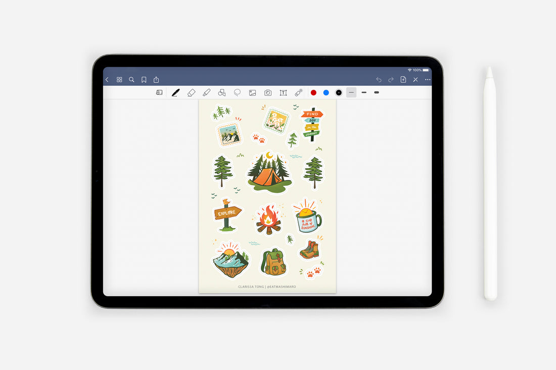 Digital Nature Sticker Book - Passion Planner