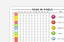 Year in Pixels PDF | Free Printable | Passion Planner