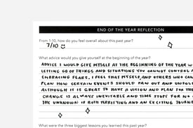End of the Year Reflection - Passion Planner