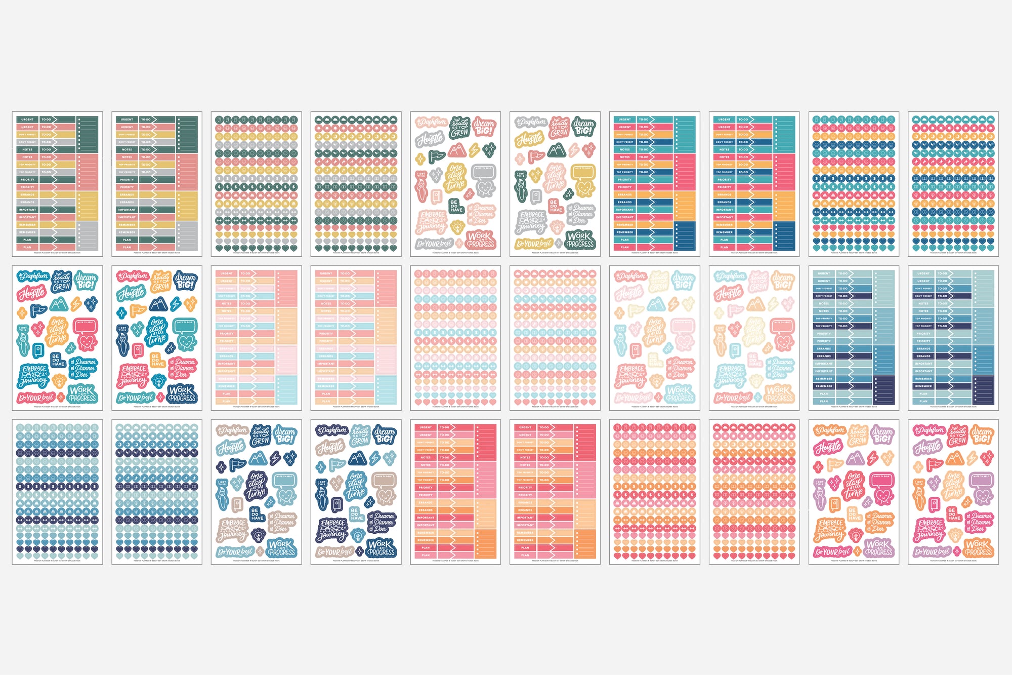 Digital Ready Set Grow Sticker Book - Passion Planner