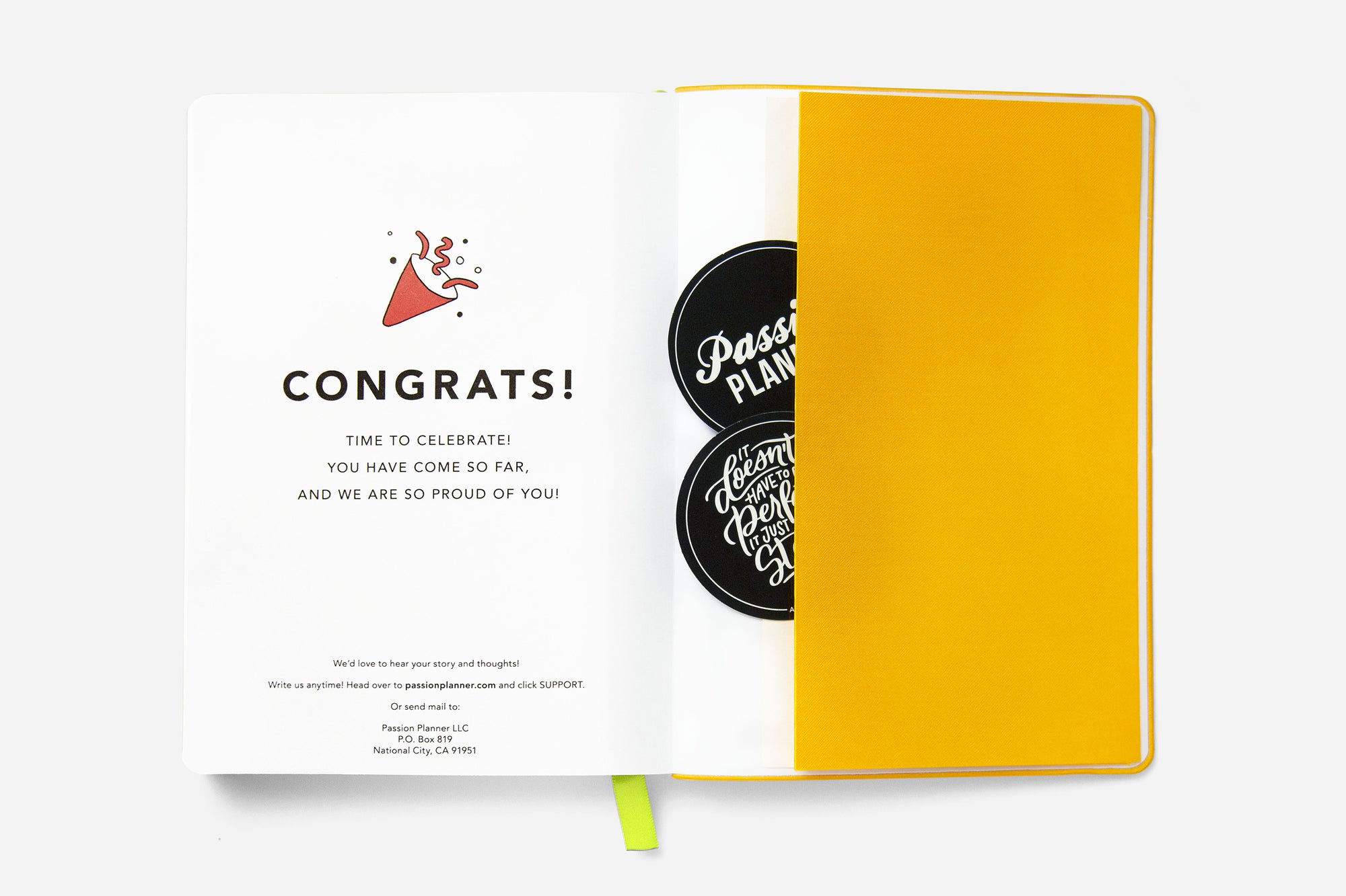 Daily Undated Birds & Bees Yellow - Passion Planner