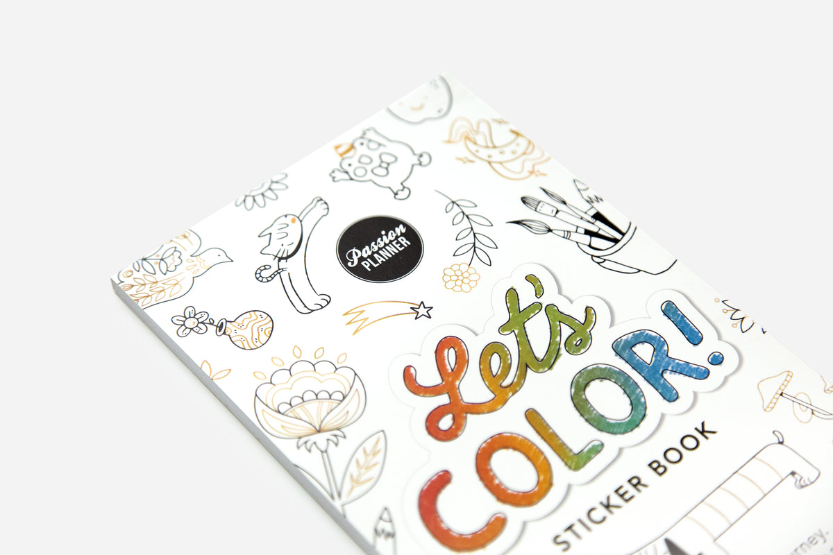 Color Sticker Book Let's Color! Sticker Book | Passion Planner