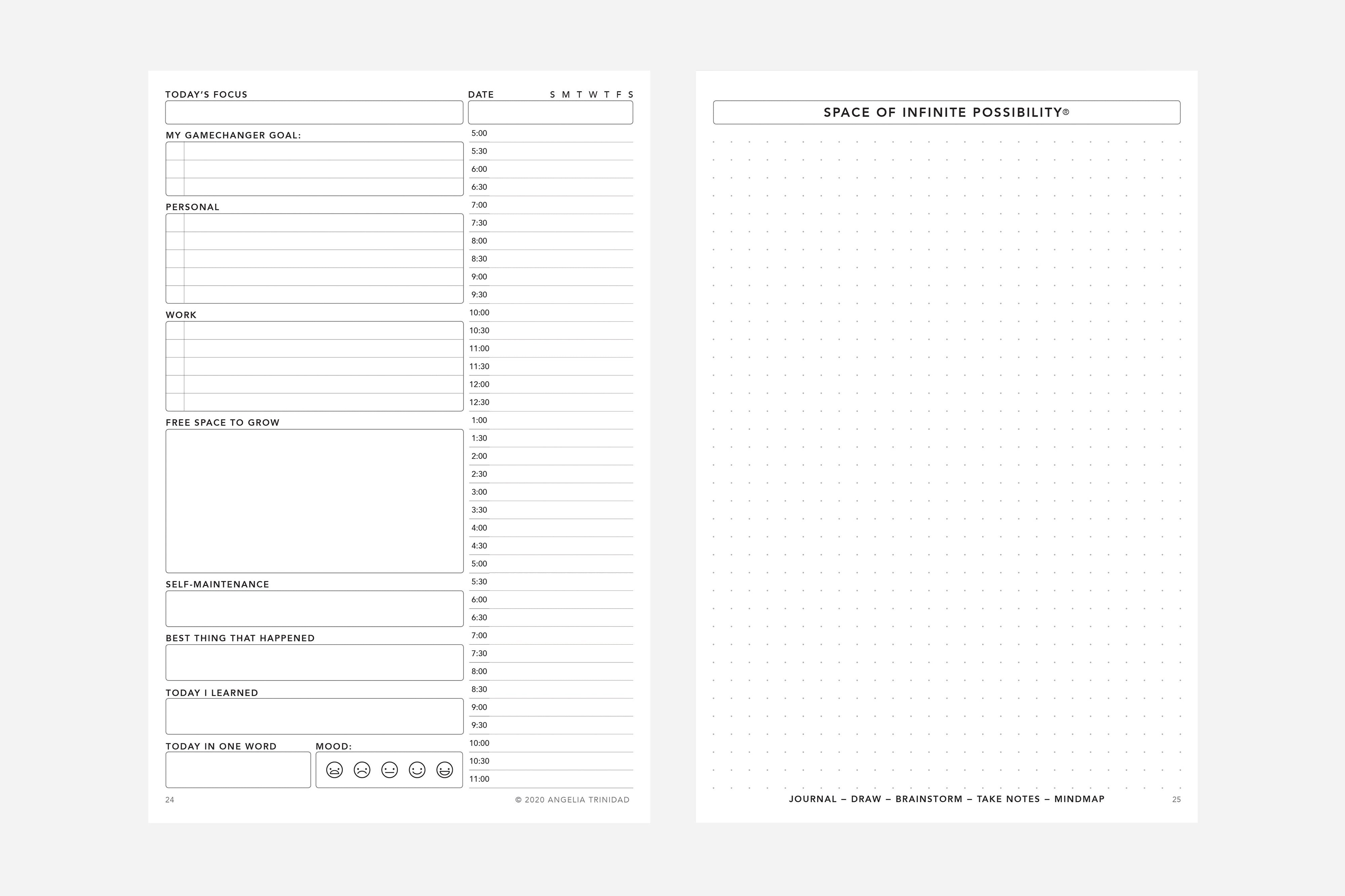 Daily Undated PDF Free Printable Passion Planner Daily Undated PDF Free Printable Passion Planner