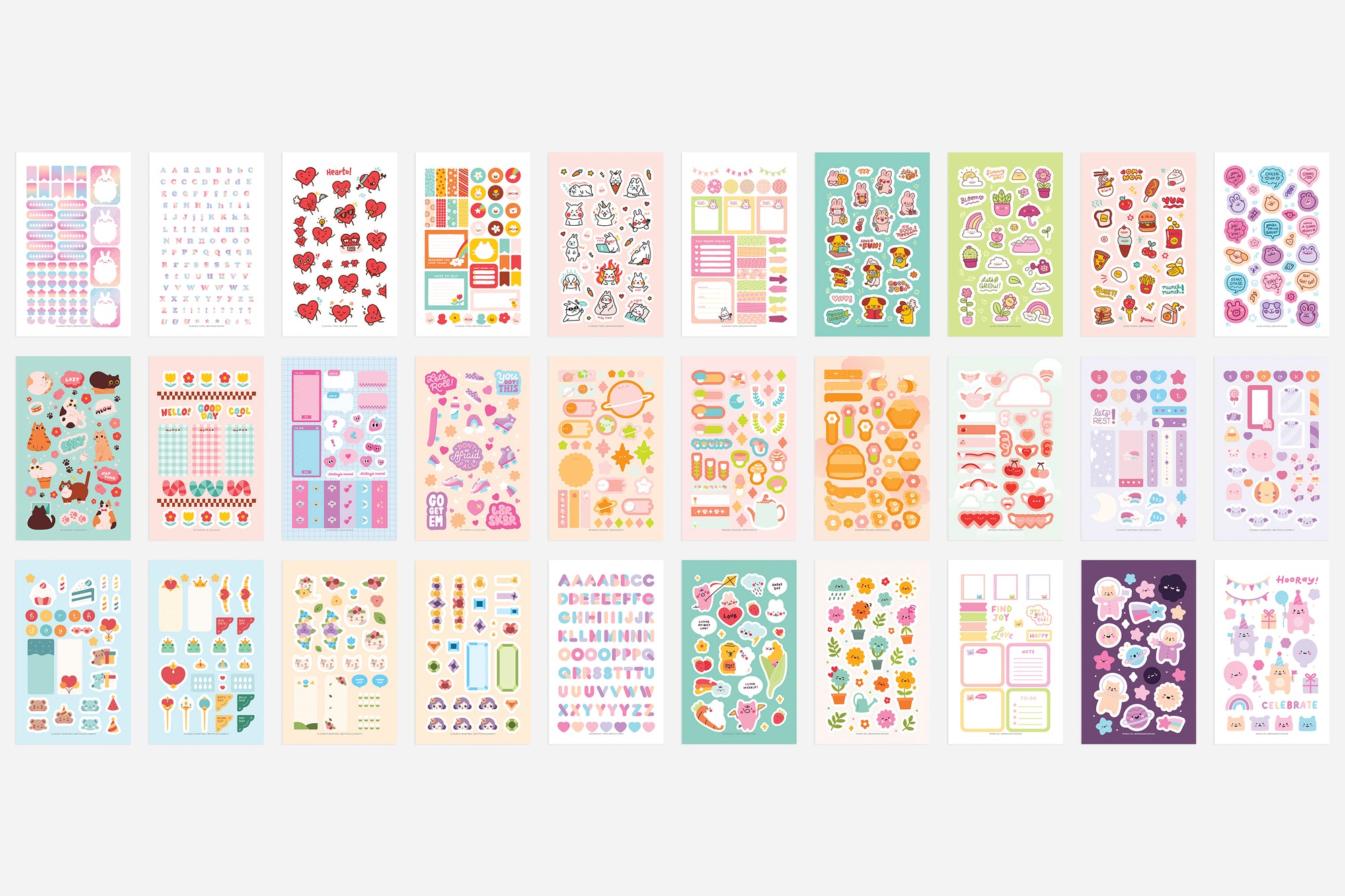 Digital Everything Cute Sticker Book - Passion Planner