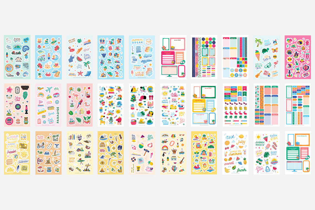 Summer Vibes Sticker Book - Passion Planner