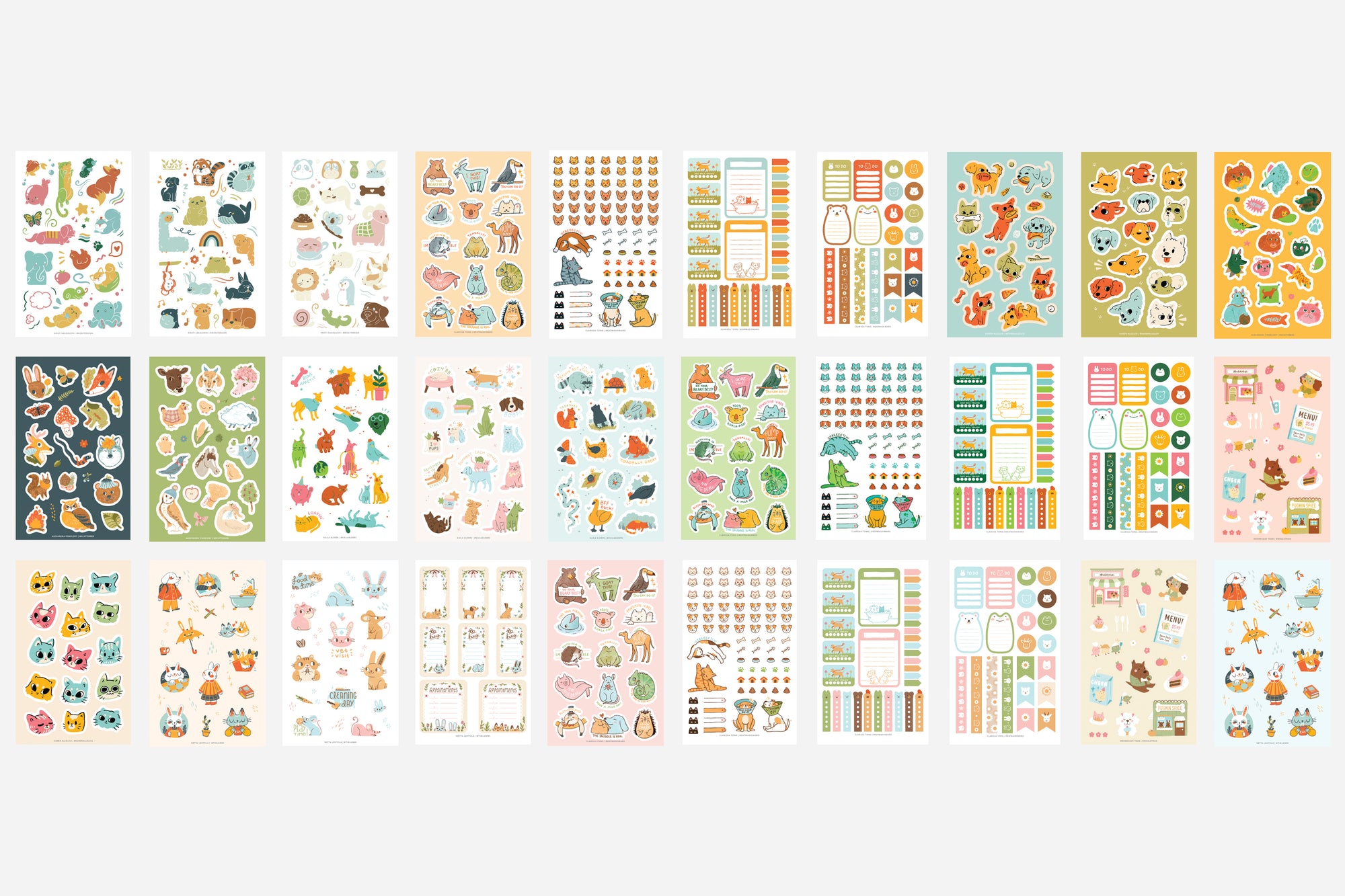 Pawsitive Pals Stickerbook - Passion Planner