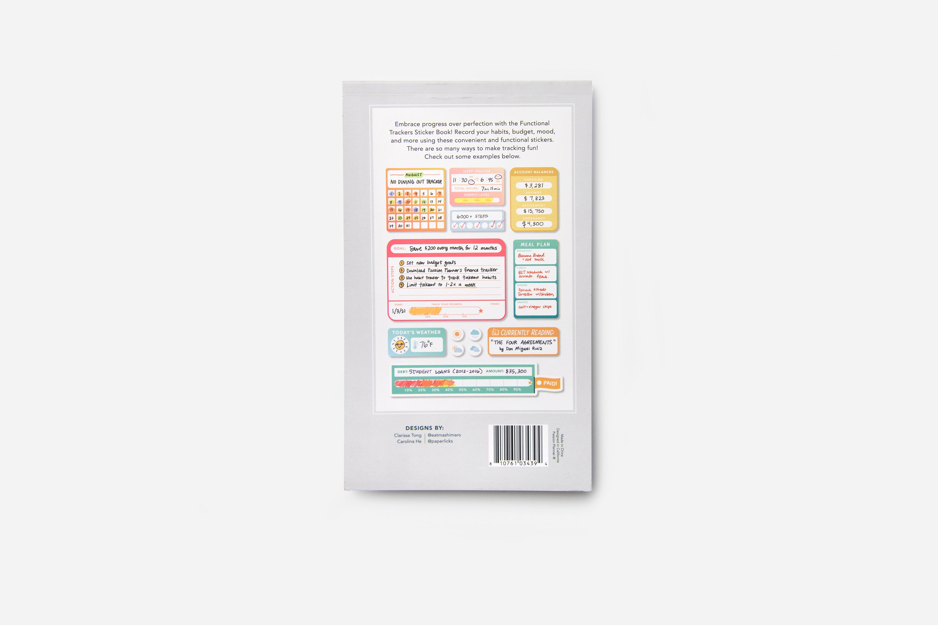 Functional Trackers Sticker Book - Passion Planner