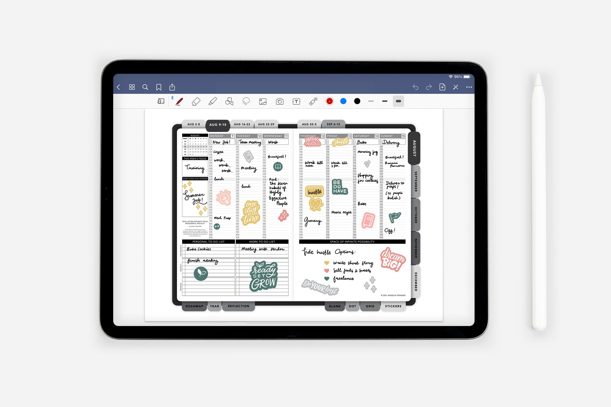 Digital Ready Set Grow Sticker Book - Passion Planner