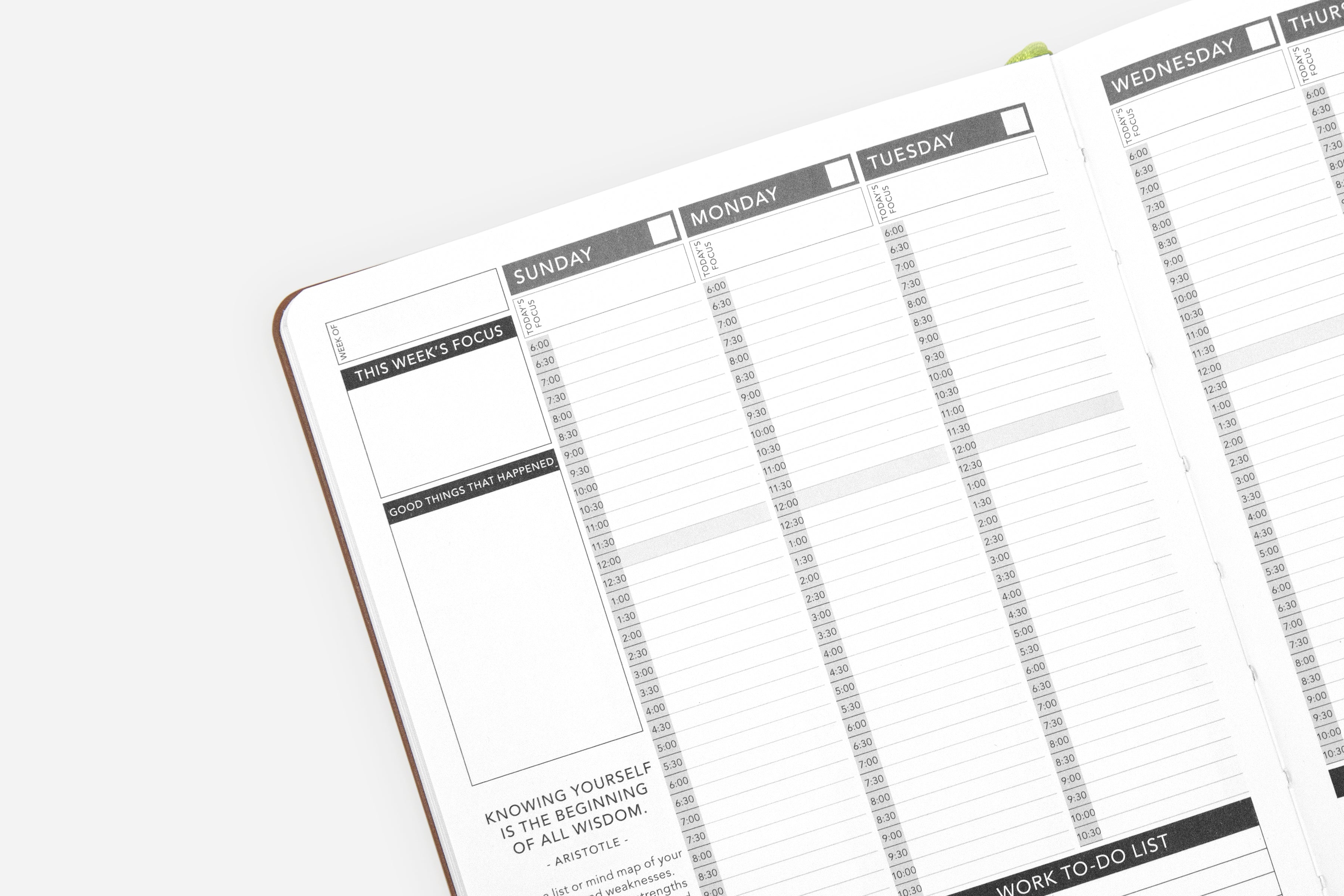 Weekly Undated Planner Woodland Brown Passion Planner