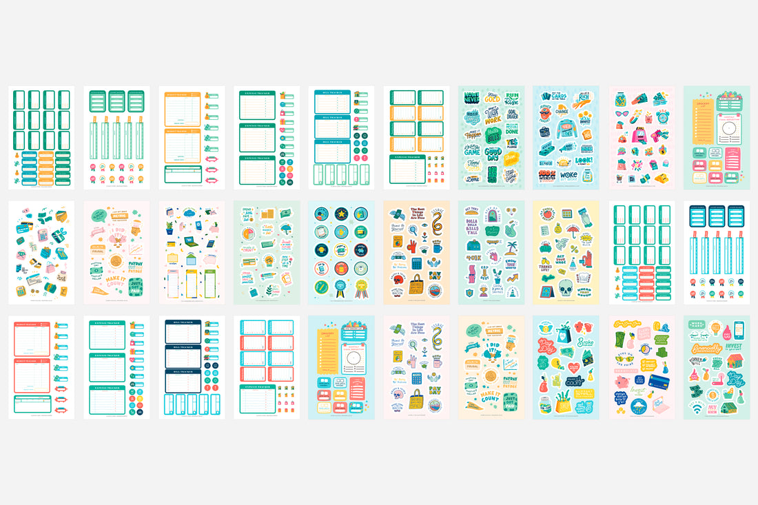 SAVE IT! Finance &amp; Budgeting Sticker Book - Passion Planner