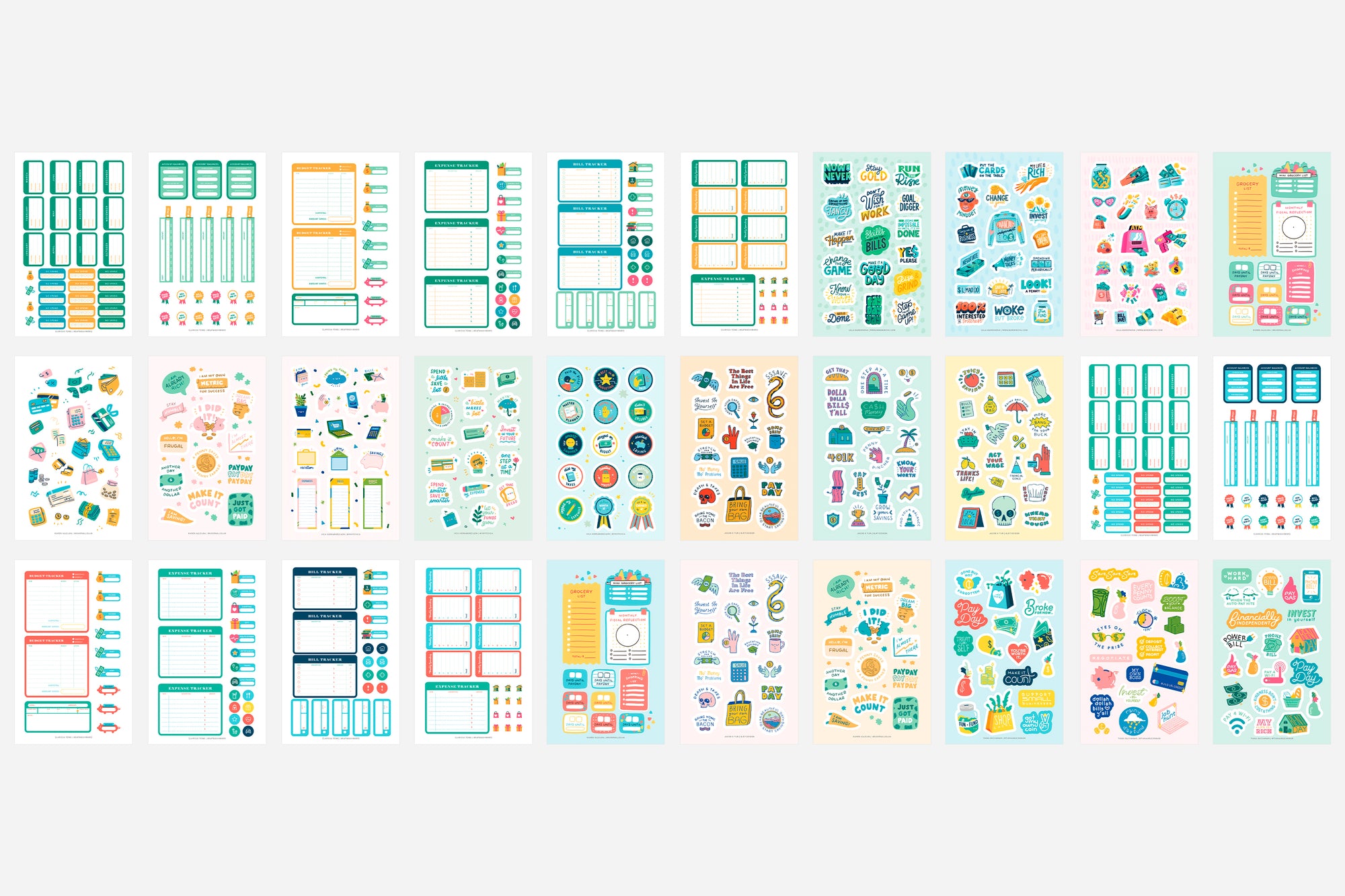 SAVE IT! Finance & Budgeting Sticker Book - Passion Planner