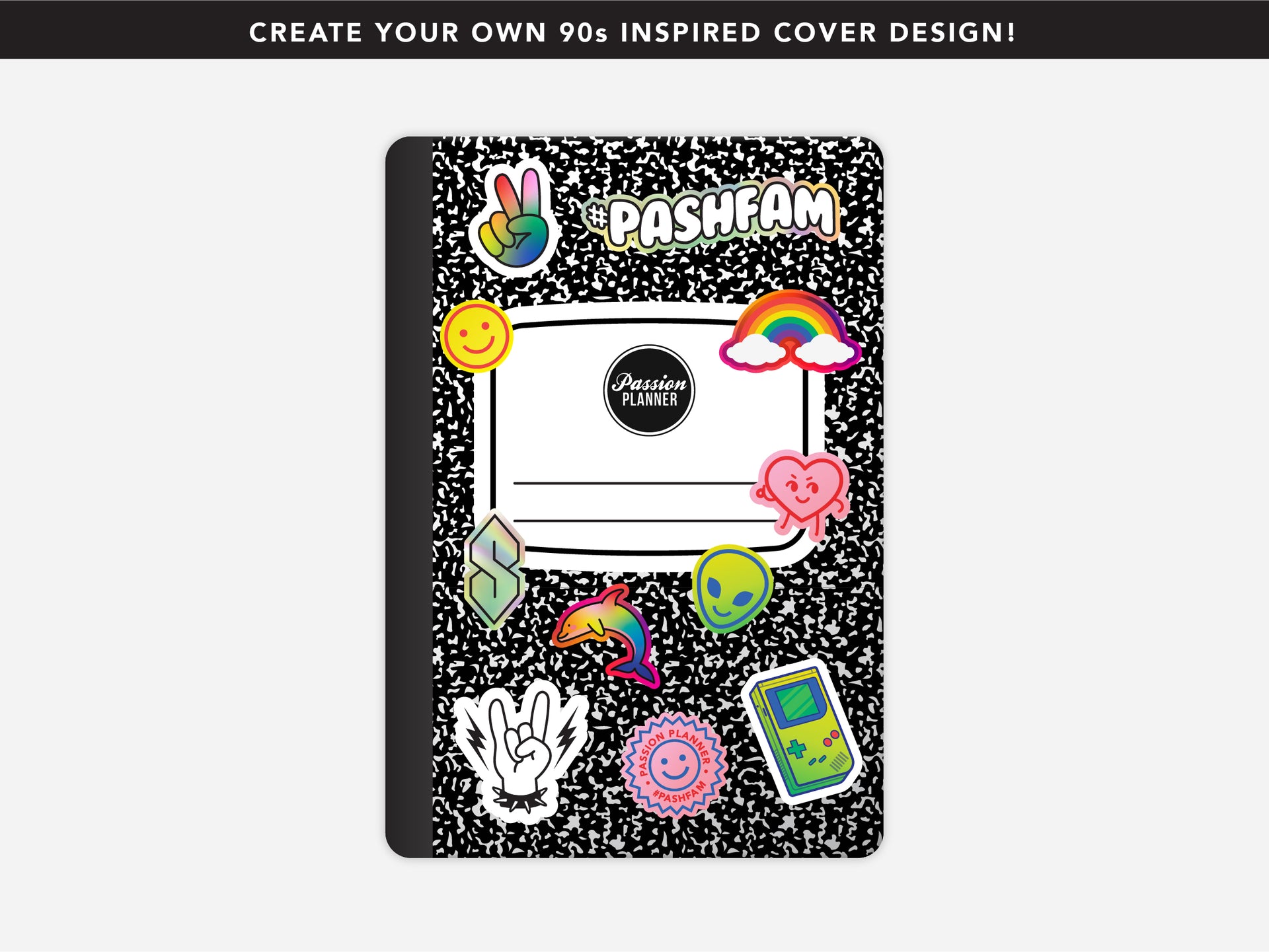 DIY Composition Cover Sticker Pack | Passion Planner