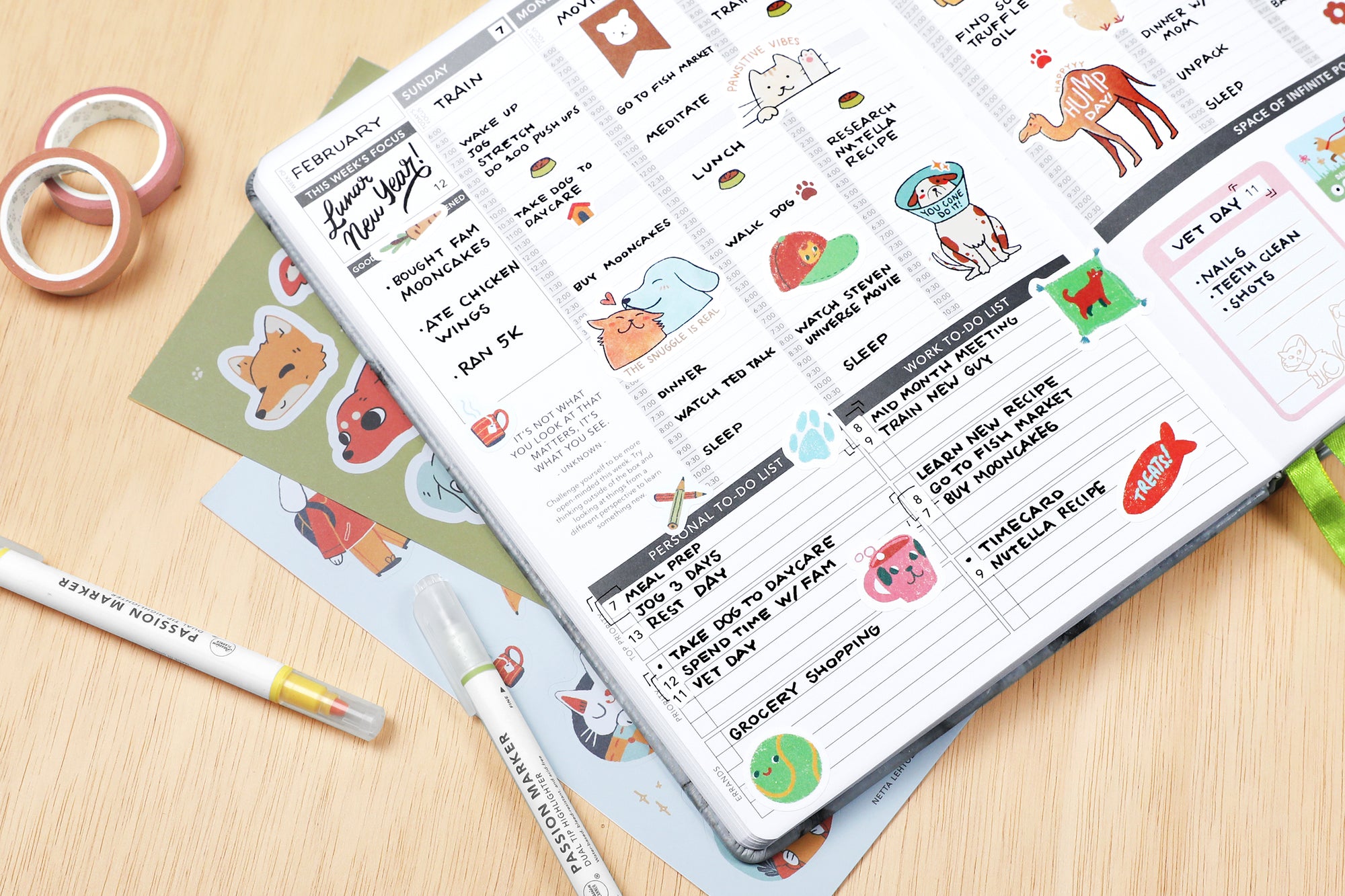 Pawsitive Pals Stickerbook - Passion Planner