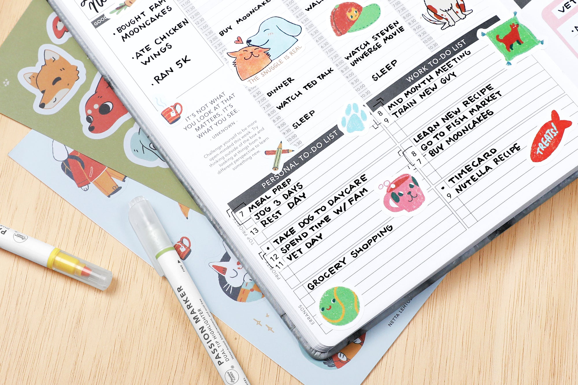 Calendar Date Stickers - Passion Planner