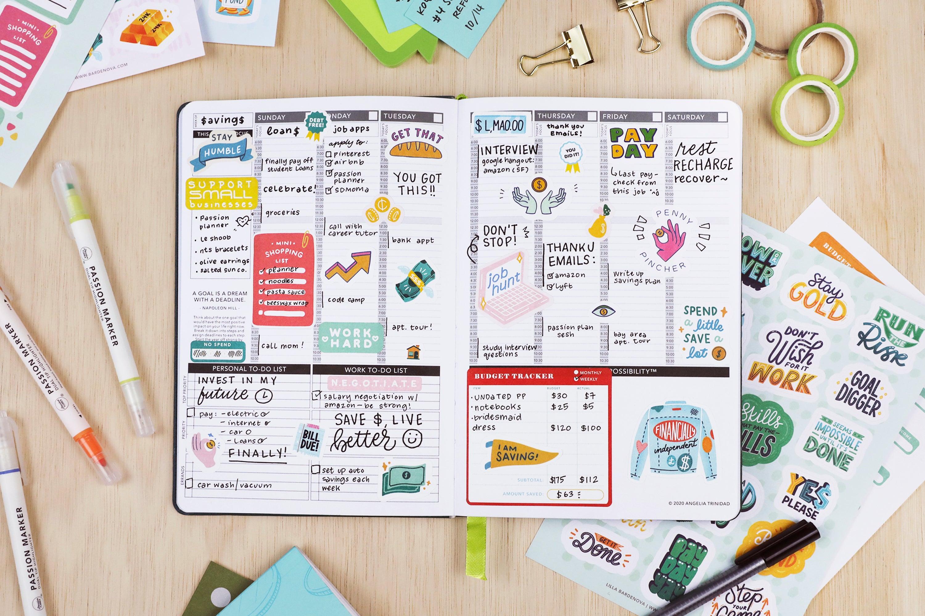 SAVE IT! Finance & Budgeting Sticker Book - Passion Planner