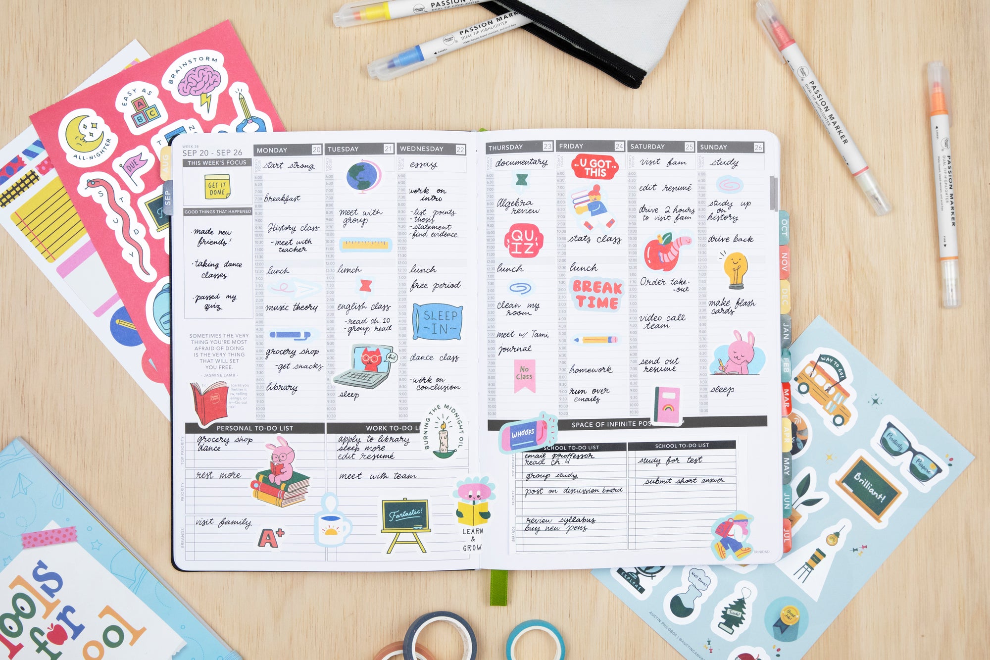Tools for School Sticker Book - Passion Planner