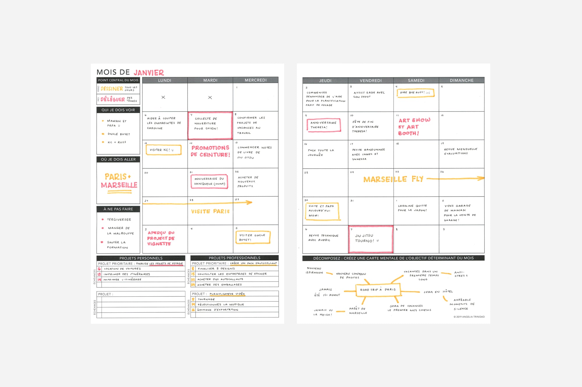 Weekly Undated French - Passion Planner
