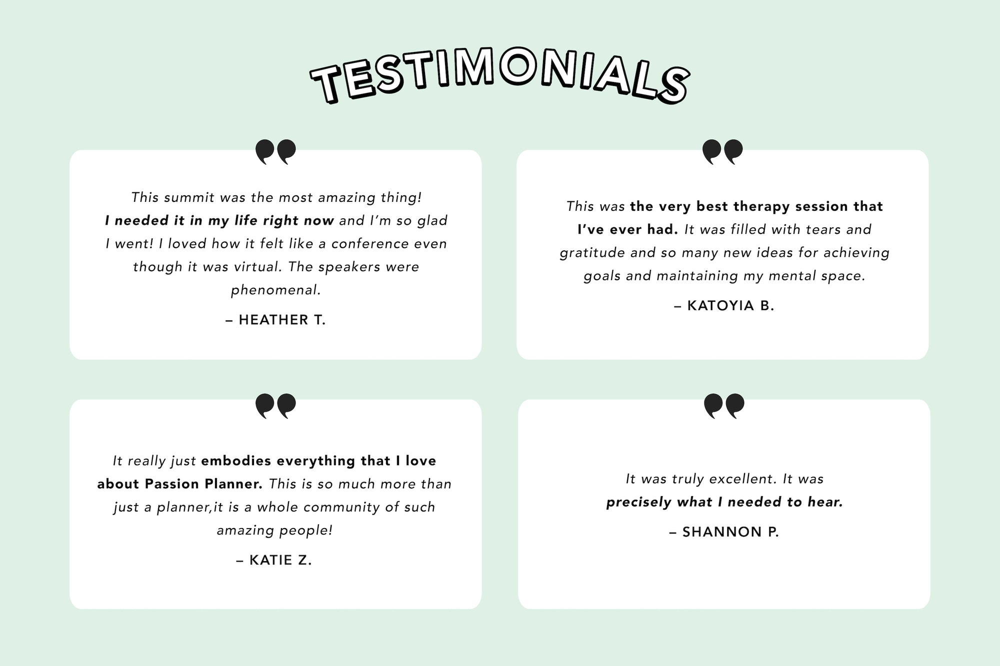 Virtual Summit Video Package - Passion Planner