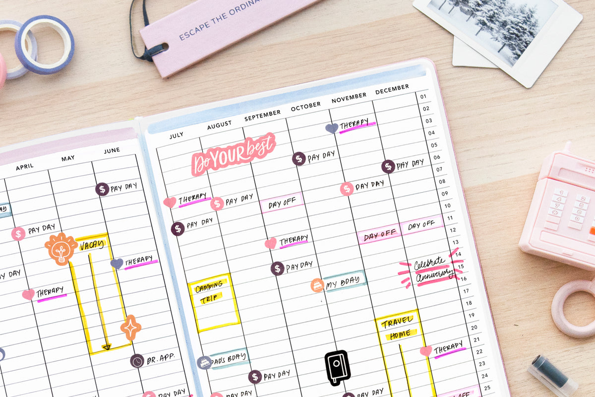 Yearly Overview PDF | Free Printable | Passion Planner