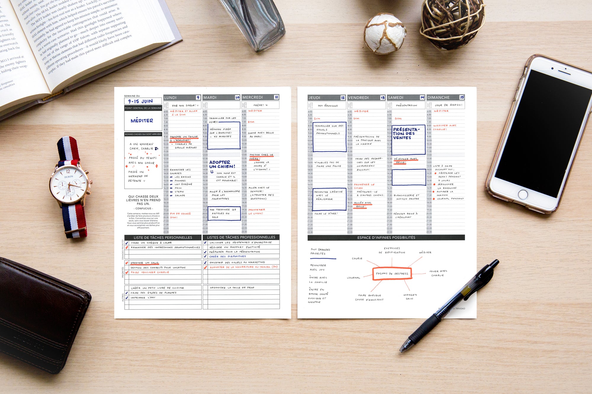 Weekly Undated French - Passion Planner