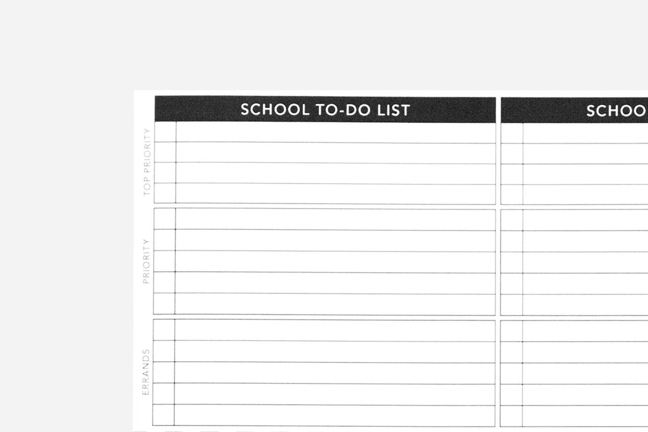 School To-Do List - Passion Planner