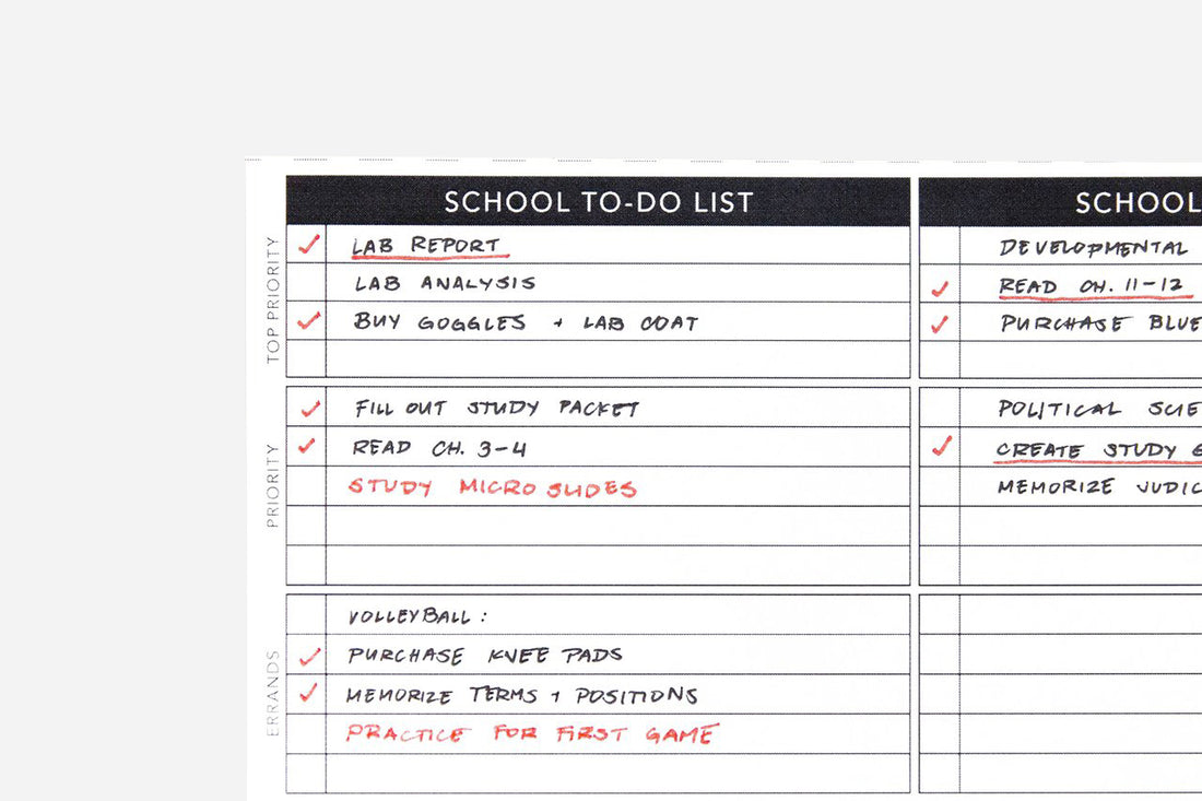 School To-Do List - Passion Planner