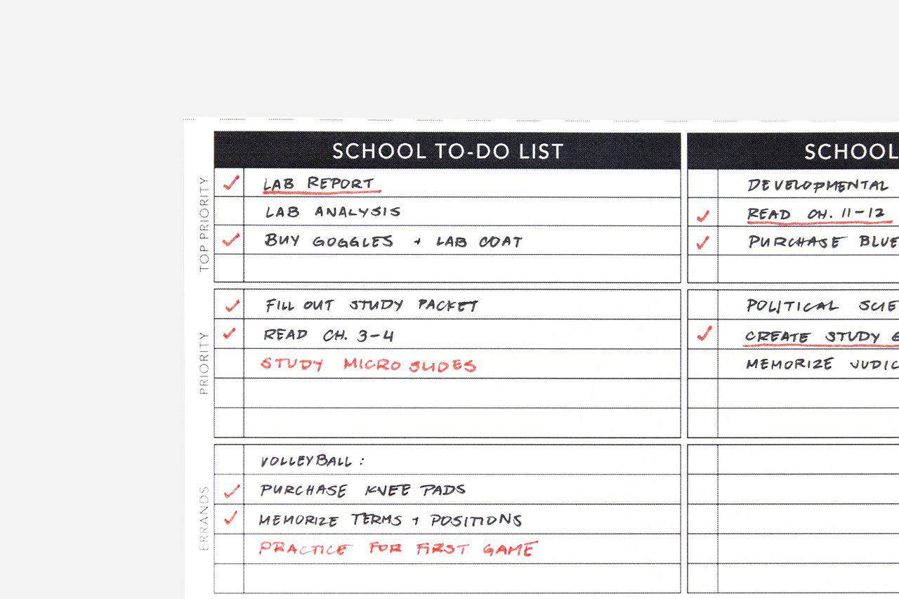 School To-Do List - Passion Planner