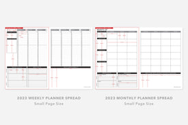 Passion Planner Weekly Layout Size Measurements