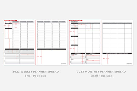 Weekly Layout Size Measurements | Free Printable | Passion Planner