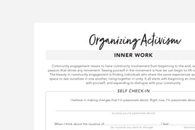 Organizing Activism - Passion Planner