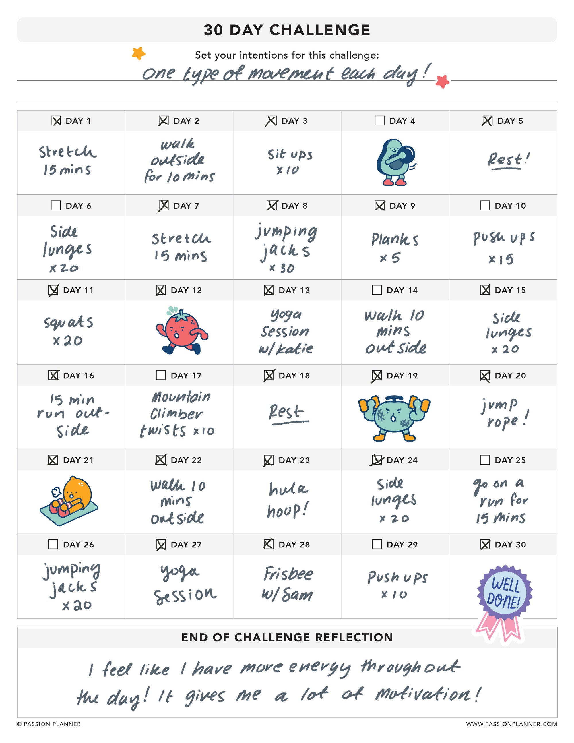 Create Your Own 30-Day Challenge