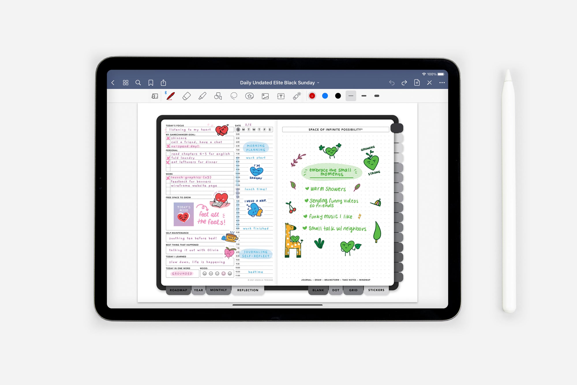 Digital All the Feels - Hearto’s Emotions Sticker Book - Passion Planner