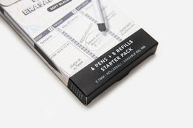 Passion Erasable Pens Starter Pack - Soft Black (6 Pens + 8 Refills)