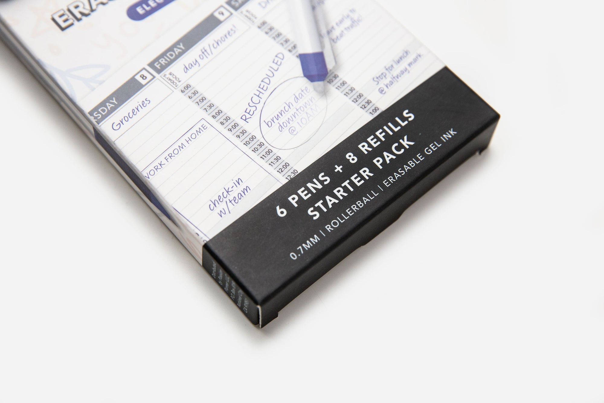 Passion Erasable Pens Starter Pack - Electric Blue (6 Pens + 8 Refills)