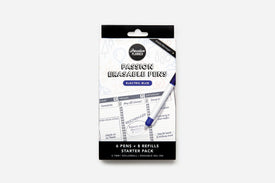 6-pack of electric blue erasable pens