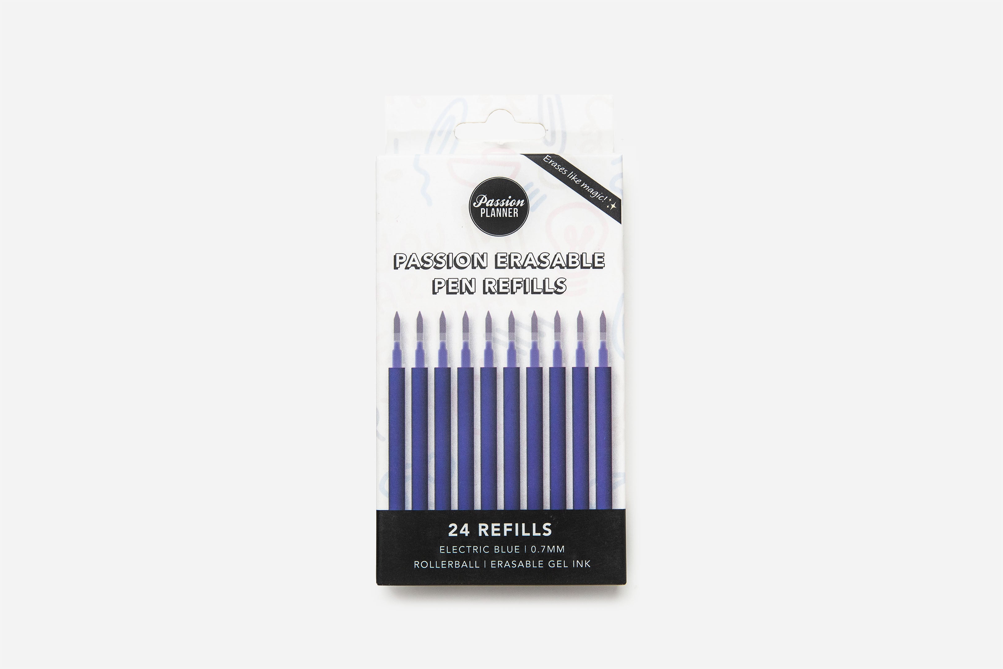 Passion Erasable Pen Refills - Electric Blue (24-count)