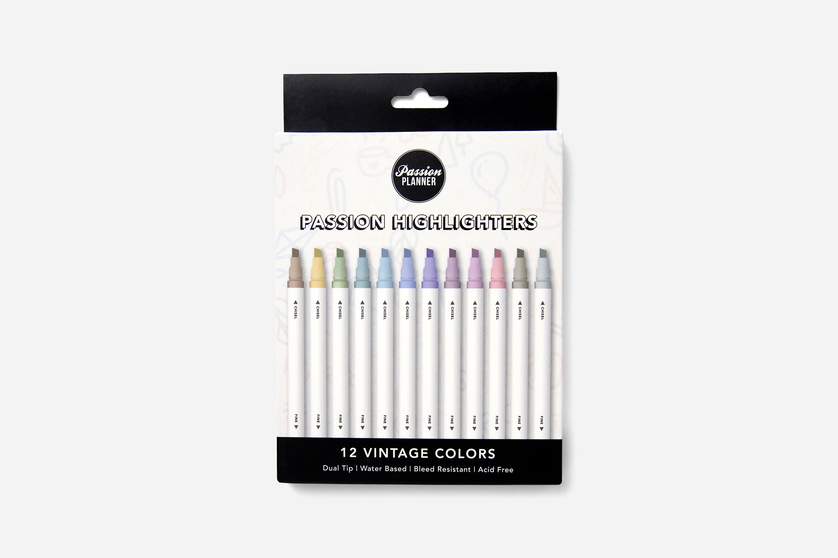Passion Highlighters - Vintage (12-pack) - Passion Planner